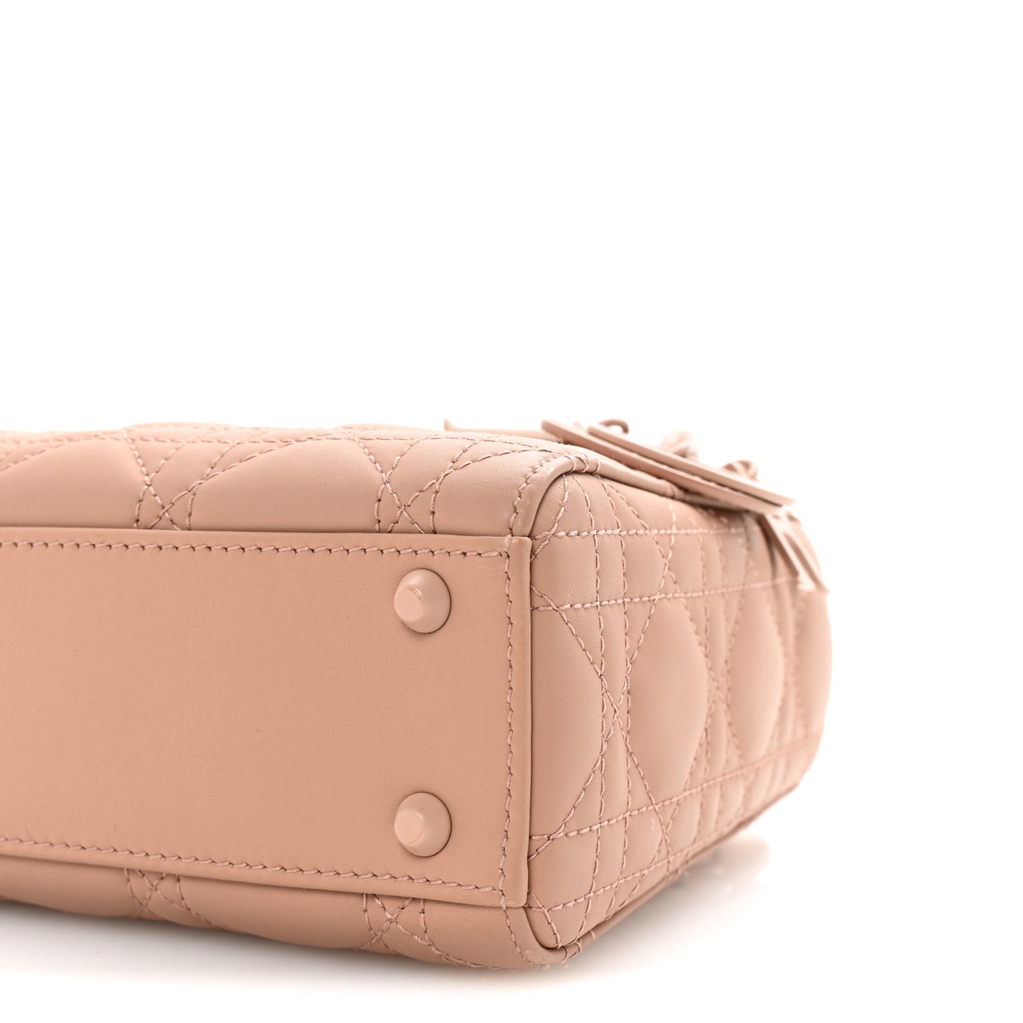 Ultra Matte Calfskin Cannage Mini Lady Dior Fard