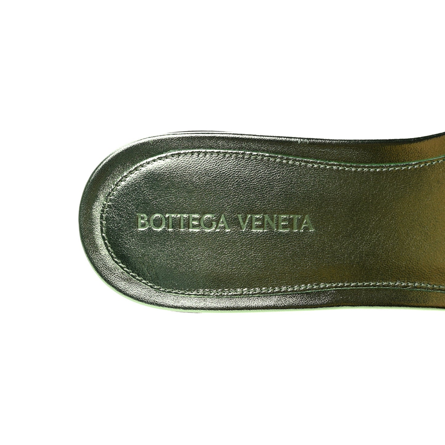Reflection Matelasse Padded Flat Sandals 40 Pistachio
