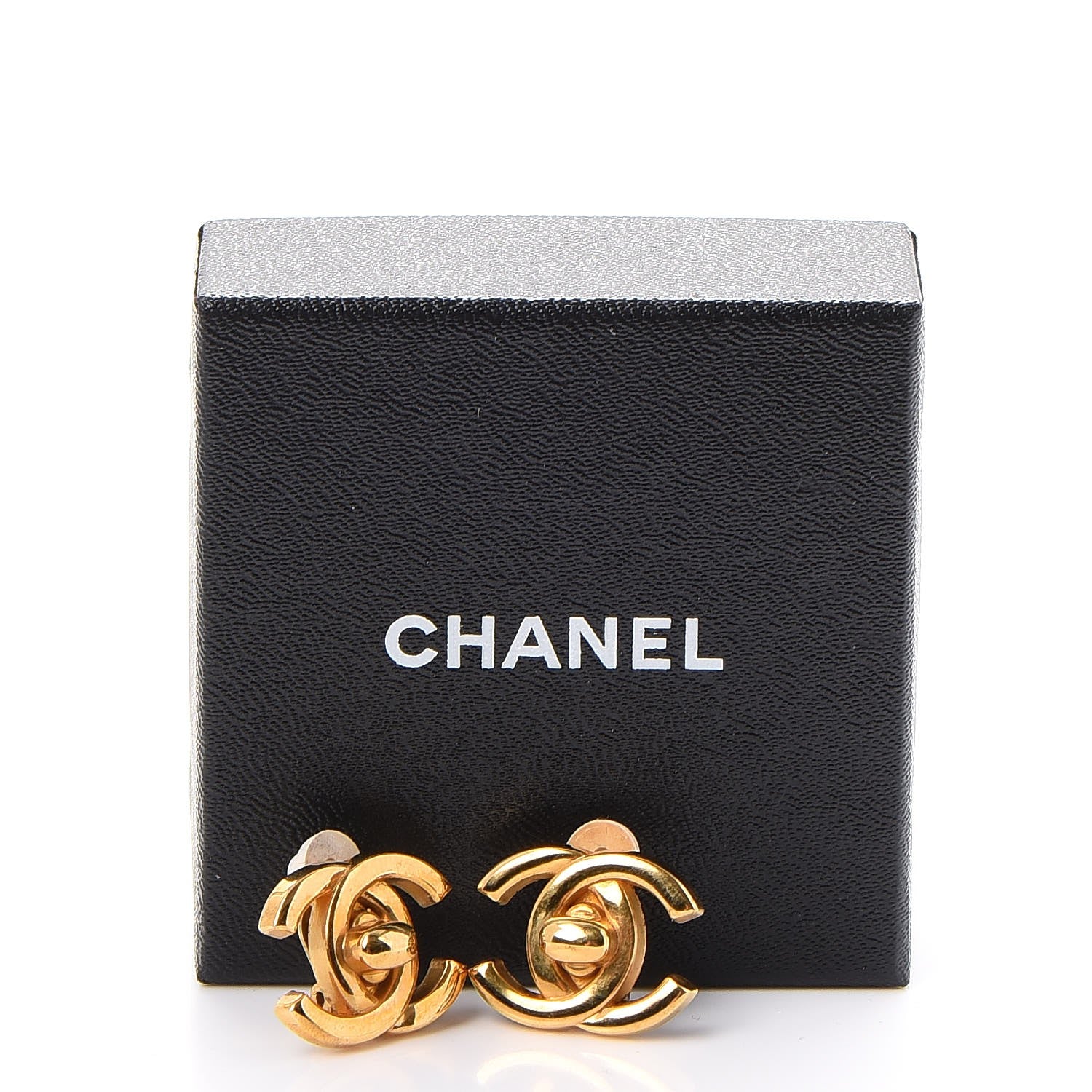 Chanel Metal CC Turnlock Clip On Earrings Gold 6 of 6