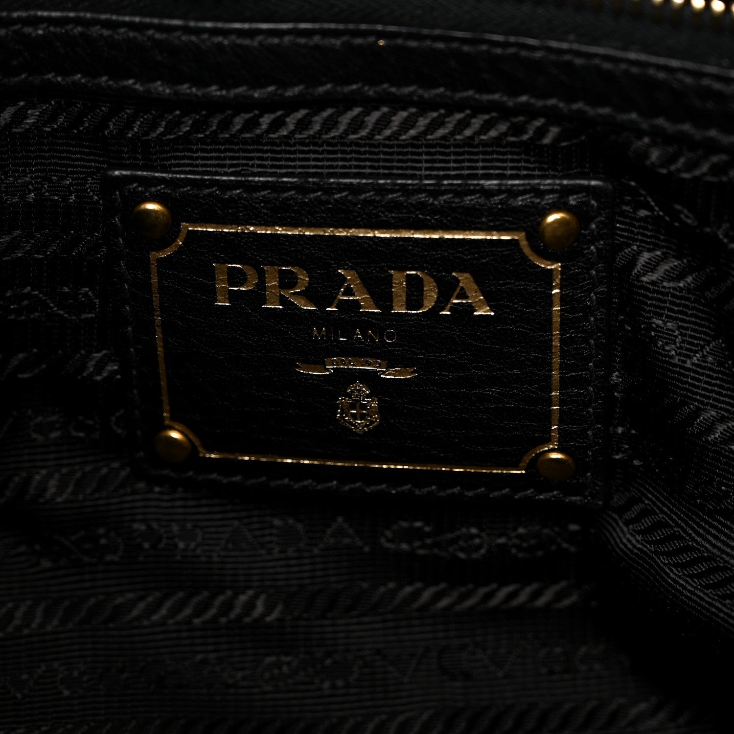 Prada Vitello Daino Shoulder Bag Black 6 of 9
