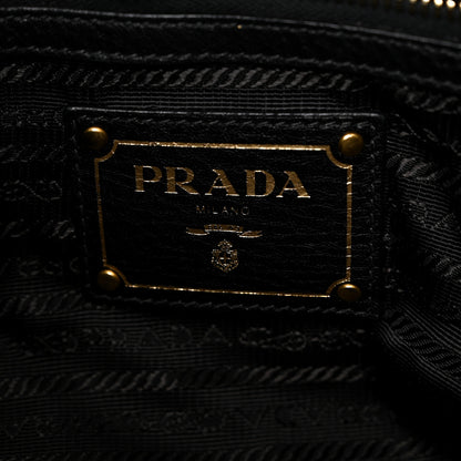 Prada Vitello Daino Shoulder Bag Black 6 of 9