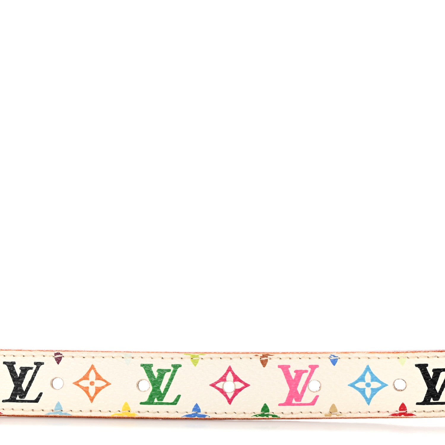 Louis Vuitton Monogram Multicolor Belt 70 28 White 7 of 8
