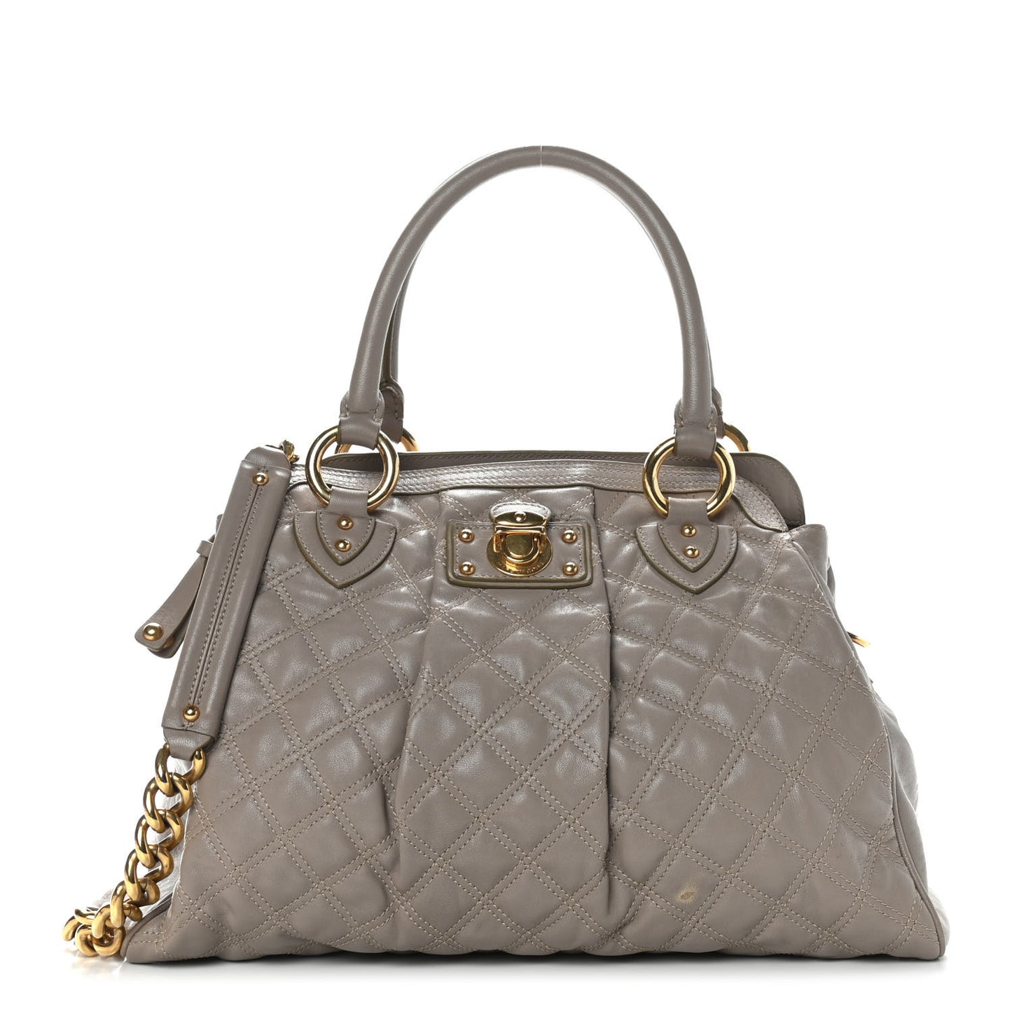 Calfskin Quilted Alyona Grey