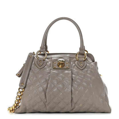 Marc Jacobs Calfskin Quilted Alyona Grey 1 of 8