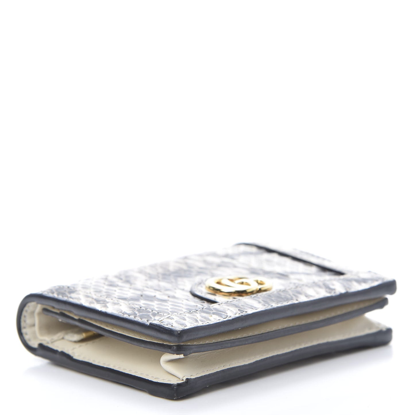 Snakeskin Ophidia Card Case Wallet Roccia