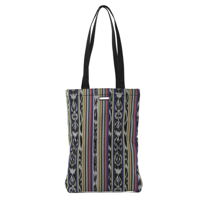 Saint Laurent Canvas Ikat Antibe Flat Shopping Tote Multicolor 1 of 9