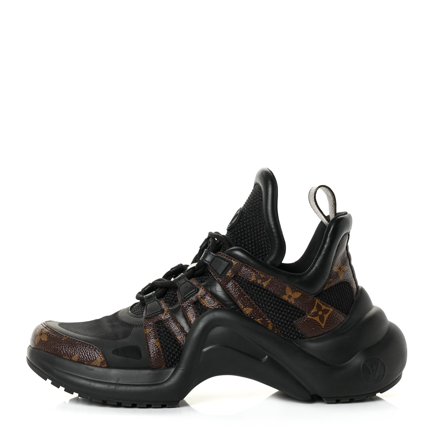 Calfskin Patent Monogram LV Archlight Sneakers 41 Black