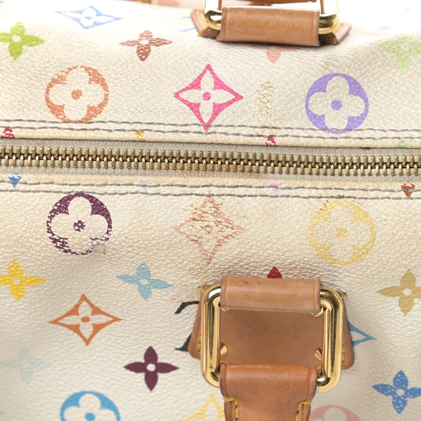 Monogram Multicolor Speedy 30 White