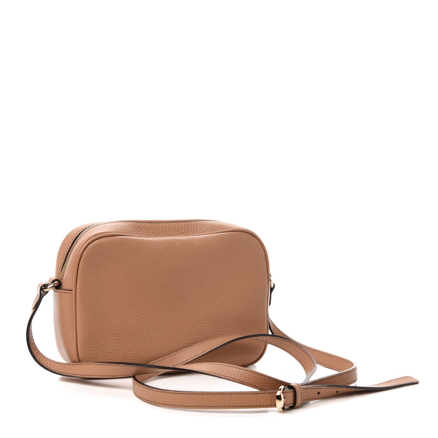 Gucci Pebbled Calfskin Small Soho Disco Bag Camelia 3 of 12