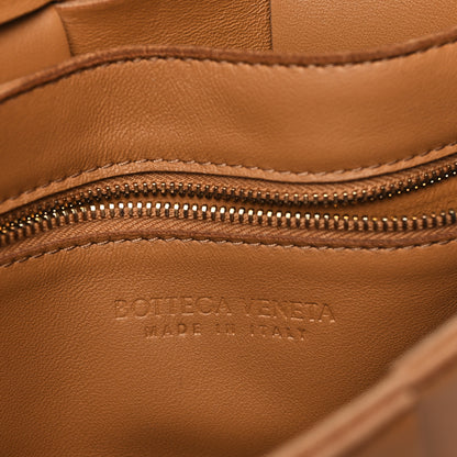 Bottega Veneta Lambskin Maxi Intrecciato Cassette Crossbody Bag Caramel 6 of 11