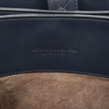 Bottega Veneta Light Calf Intrecciato Small Roma Dark Blue 8 of 9