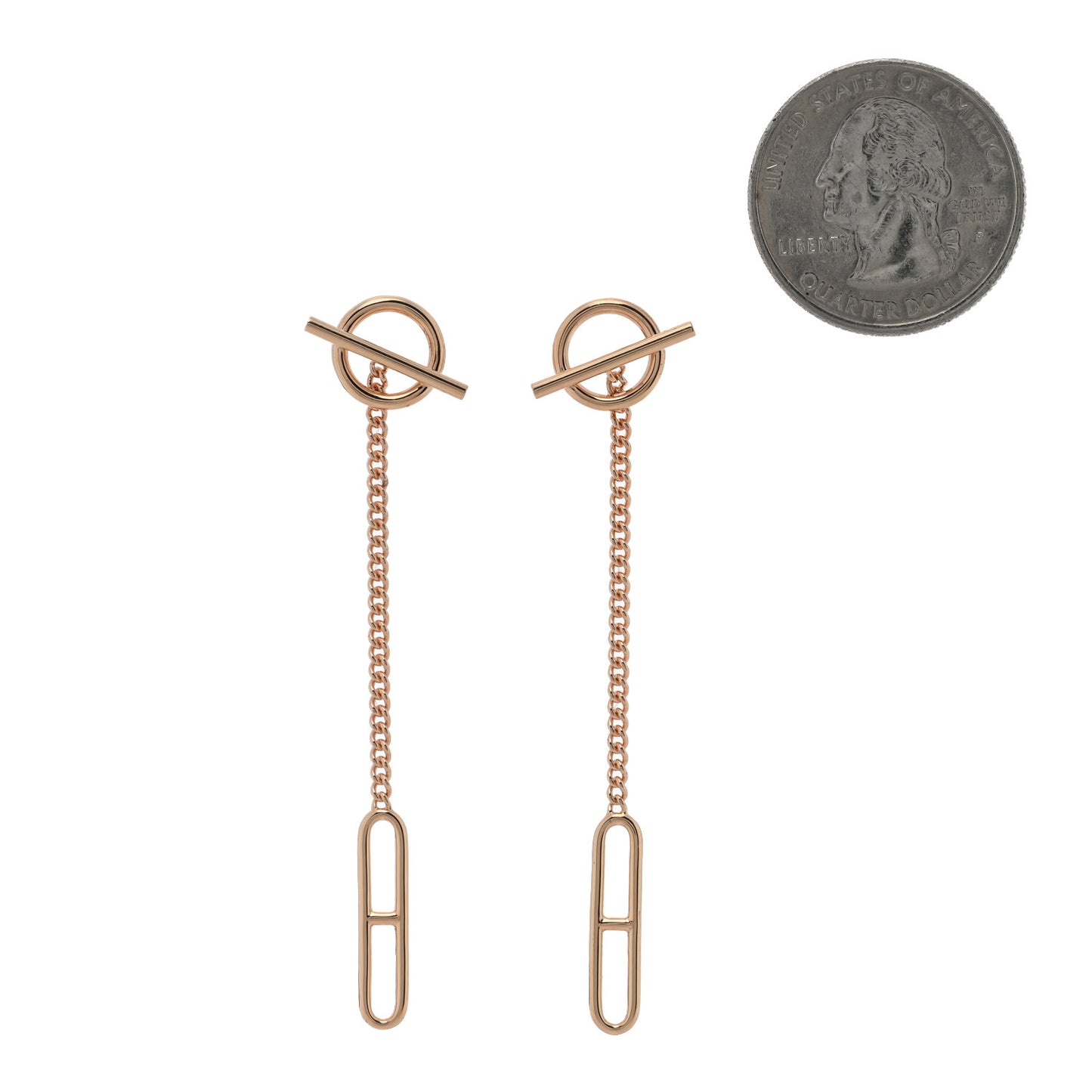 18K Rose Gold Echappee Earrings