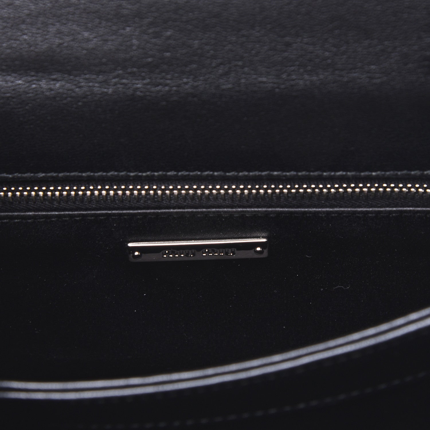 Miu Miu Pattina Nappa Crystal Studded Borchie Flap Bag Black 8 of 14