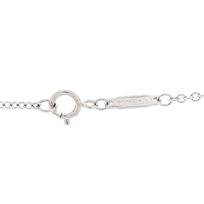 Tiffany 18K White Gold Diamond Knot Pave Necklace 5 of 5