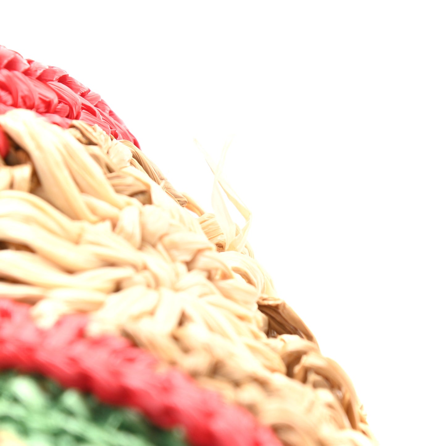 Raffia Azalea Calfskin Crochet Flower Small GG Marmont Shoulder Bag Natural Ecru Green Red New Shamarock