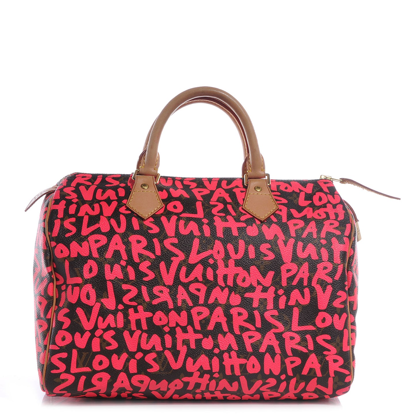Monogram Graffiti Speedy 30 Fuchsia