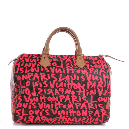 Louis Vuitton Monogram Graffiti Speedy 30 Fuchsia 1 of 8