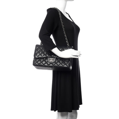 Chanel Caviar Quilted Jumbo Double Flap Black 2 of 12