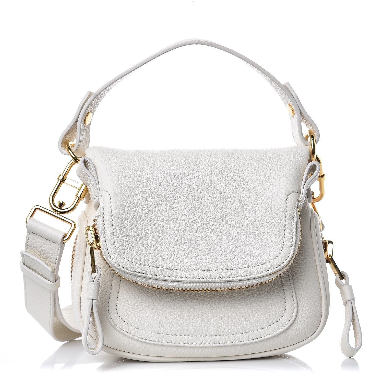 Tom Ford Calfskin Mini Jennifer Crossbody Bag Chalk 1 of 9
