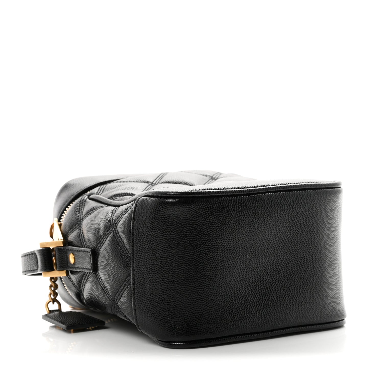 Grain de Poudre Quilted 80's Vanity Bag Black