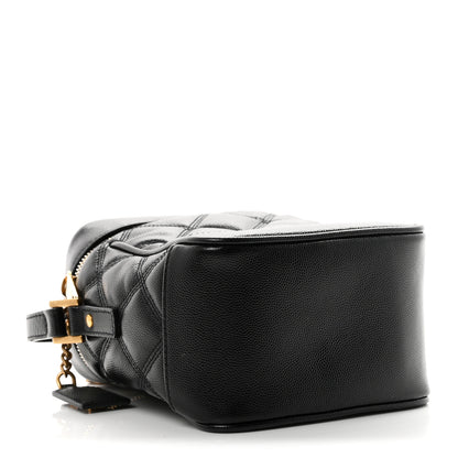 Saint Laurent Grain de Poudre Quilted 80's Vanity Bag Black 4 of 10