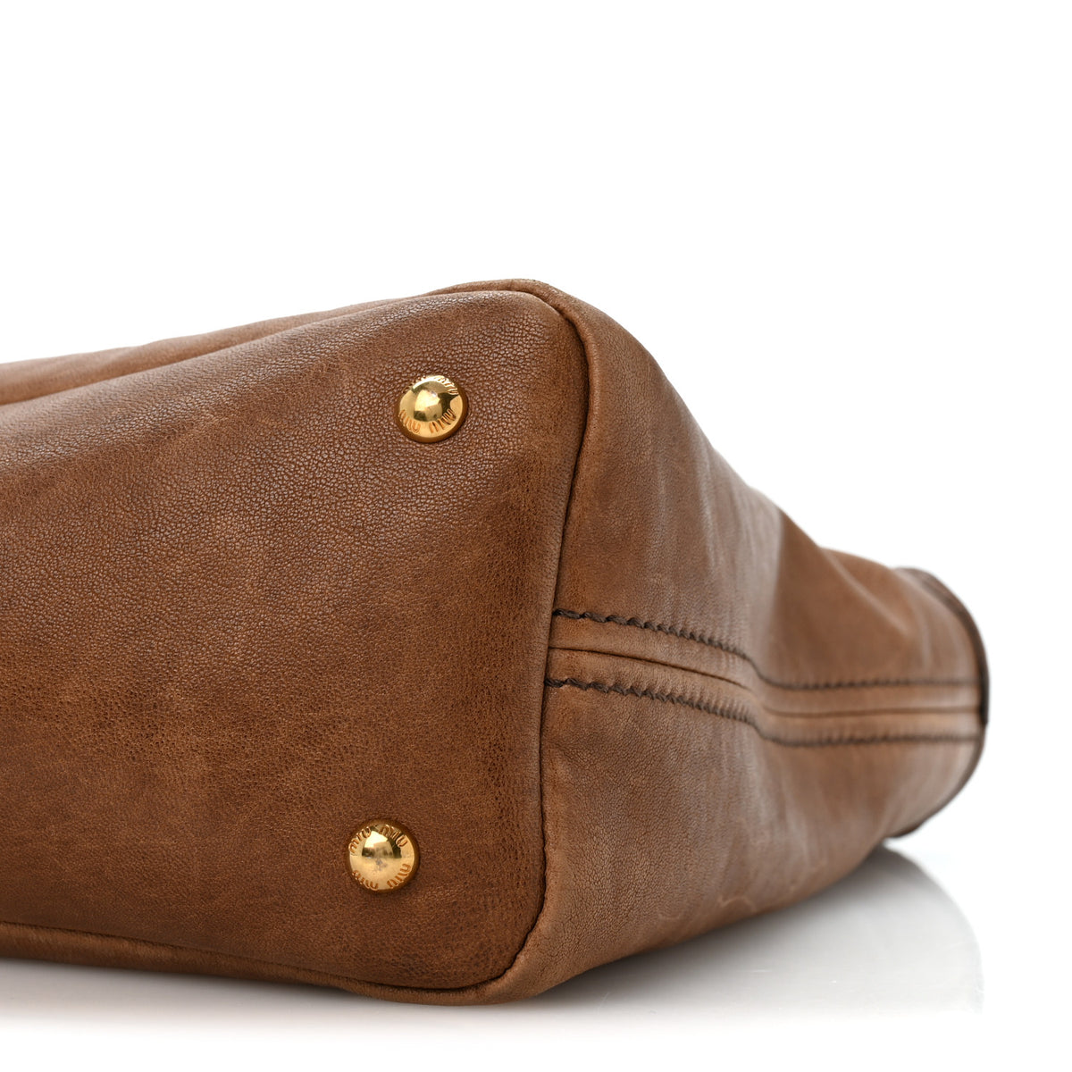 Miu Miu Nappa Aviator Medium Aventure Bag Rovere 9 of 12