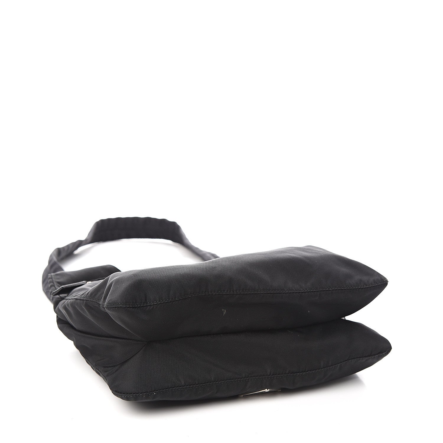 Prada Nylon Flat Messenger Bag Black 3 of 9