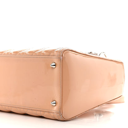 Christian Dior Patent Cannage Medium Lady Dior Rose Clair 11 of 22
