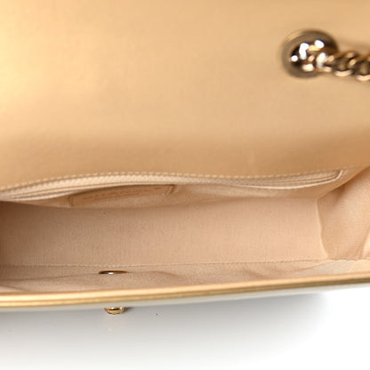 Chanel Metallic Patent Diagonal Quilted Flap Gold 4 of 9