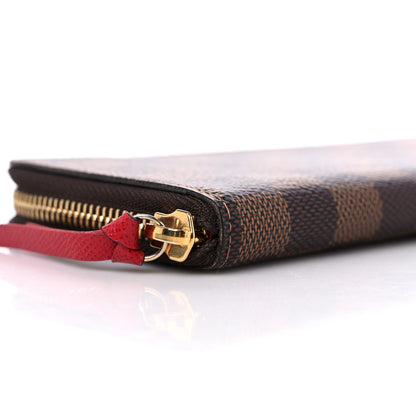 Louis Vuitton Damier Ebene Clemence Wallet Cherry 7 of 11