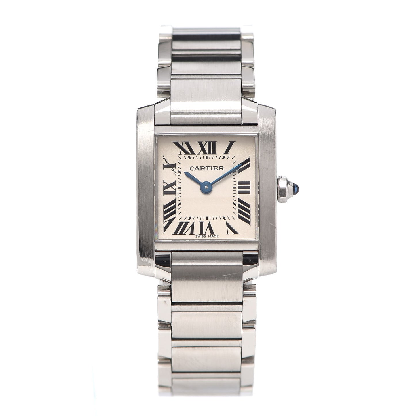 Stainless Steel 20mm Tank Francaise Quartz Watch