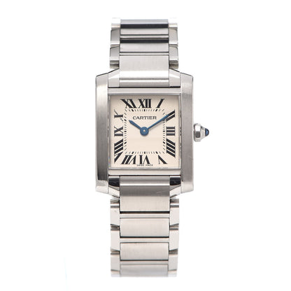 Cartier Stainless Steel 20mm Tank Francaise Quartz Watch 1 of 5