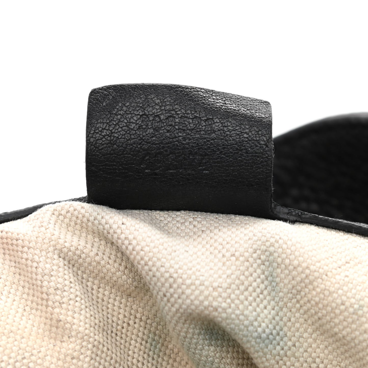 Pebbled Calfskin Twill Medium Tote Black