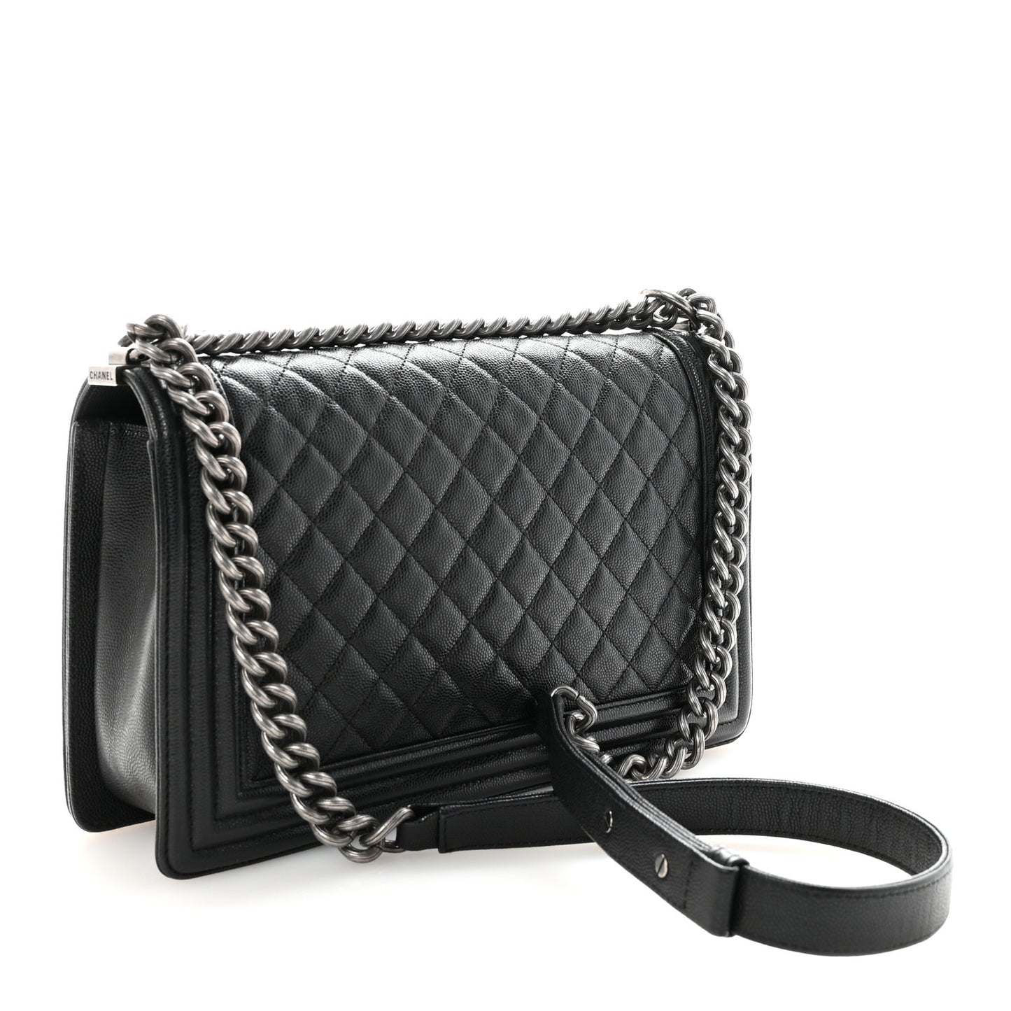 Caviar Quilted New Medium Boy Flap Black
