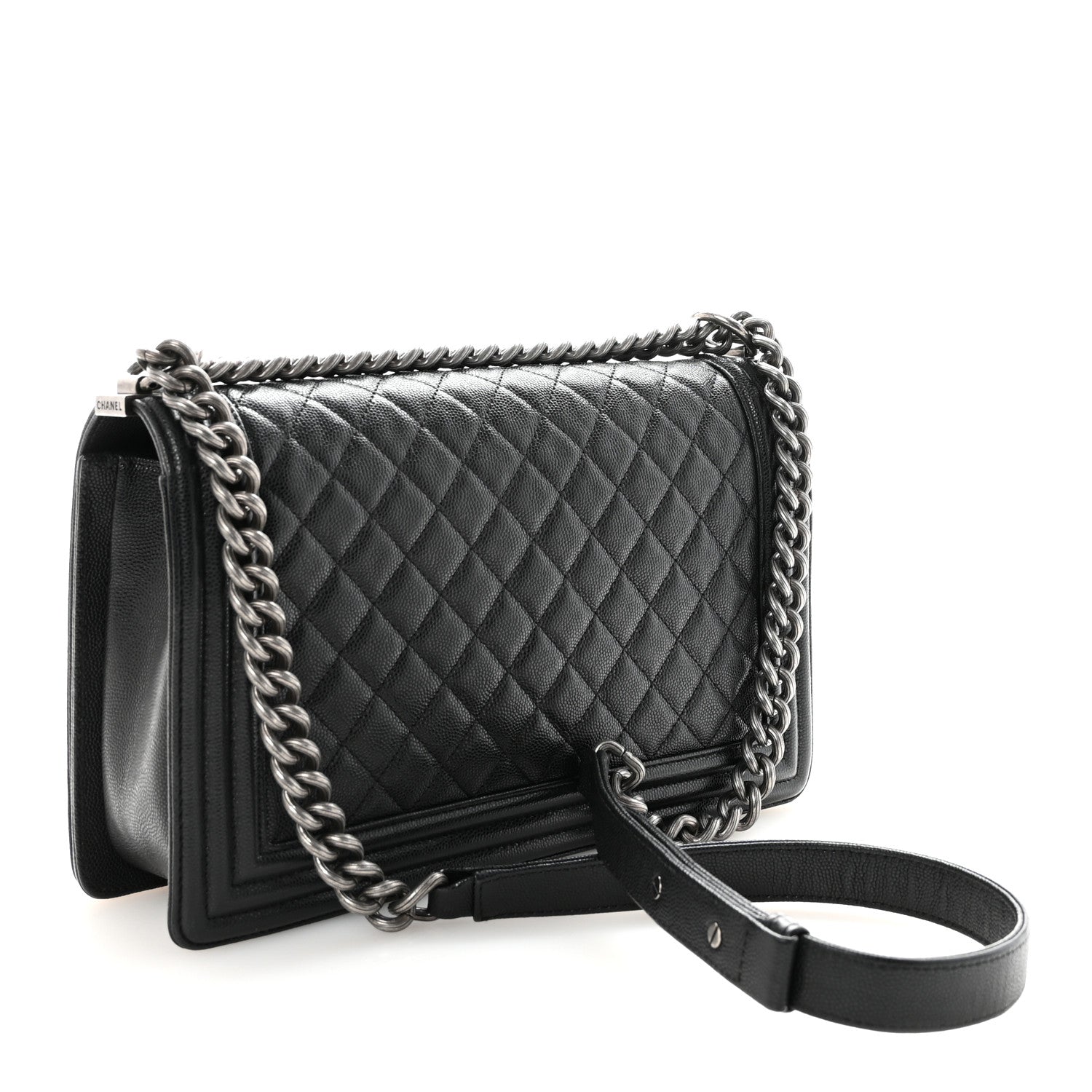 Chanel Caviar Quilted New Medium Boy Flap Black 3 of 10