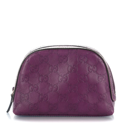 Gucci Guccissima GG Cosmetic Case Purple 1 of 7