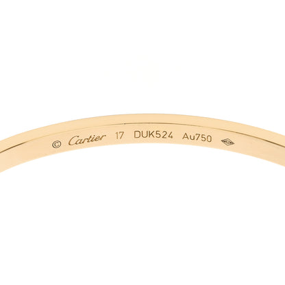Cartier 18K Yellow Gold Small LOVE Bracelet 17 4 of 5