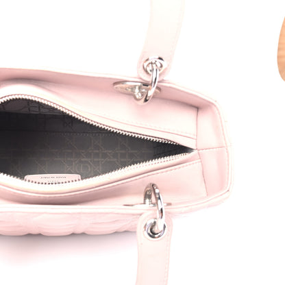 Christian Dior Lambskin Cannage Medium Lady Dior Light Pink 4 of 5