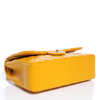 Chanel Lambskin Jumbo Double Flap Yellow 4 of 10