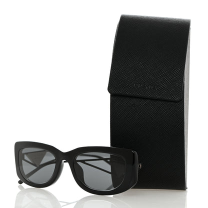 Prada Acetate Sunglasses SPR 14Y Black Slate Gray 9 of 9