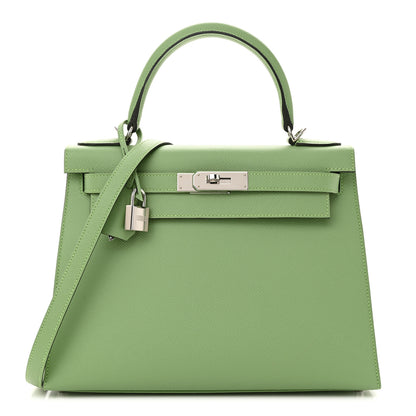 Hermes Epsom Kelly Sellier 28 Vert Criquet 1 of 11