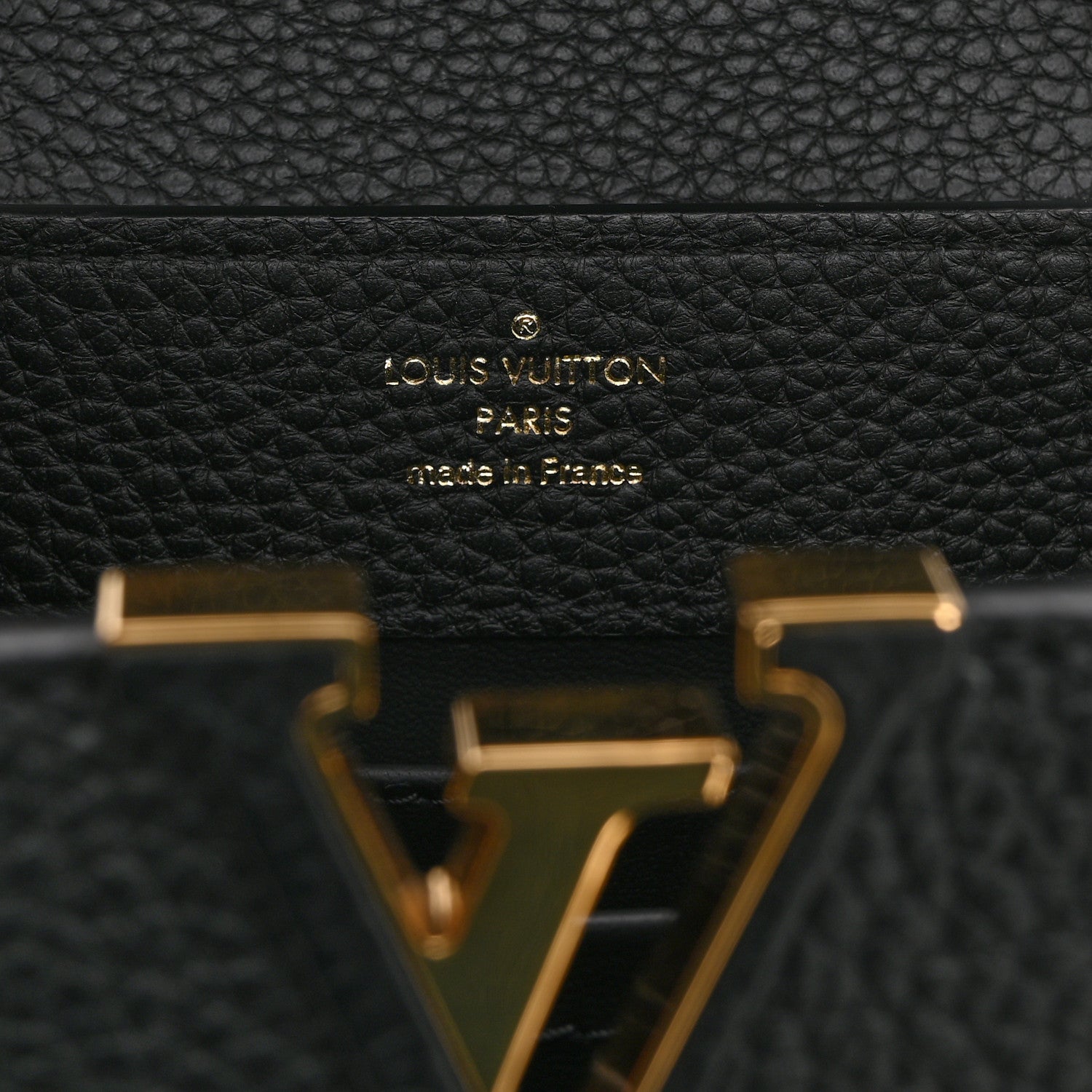 Louis Vuitton Taurillon Mini Capucines Black 6 of 9
