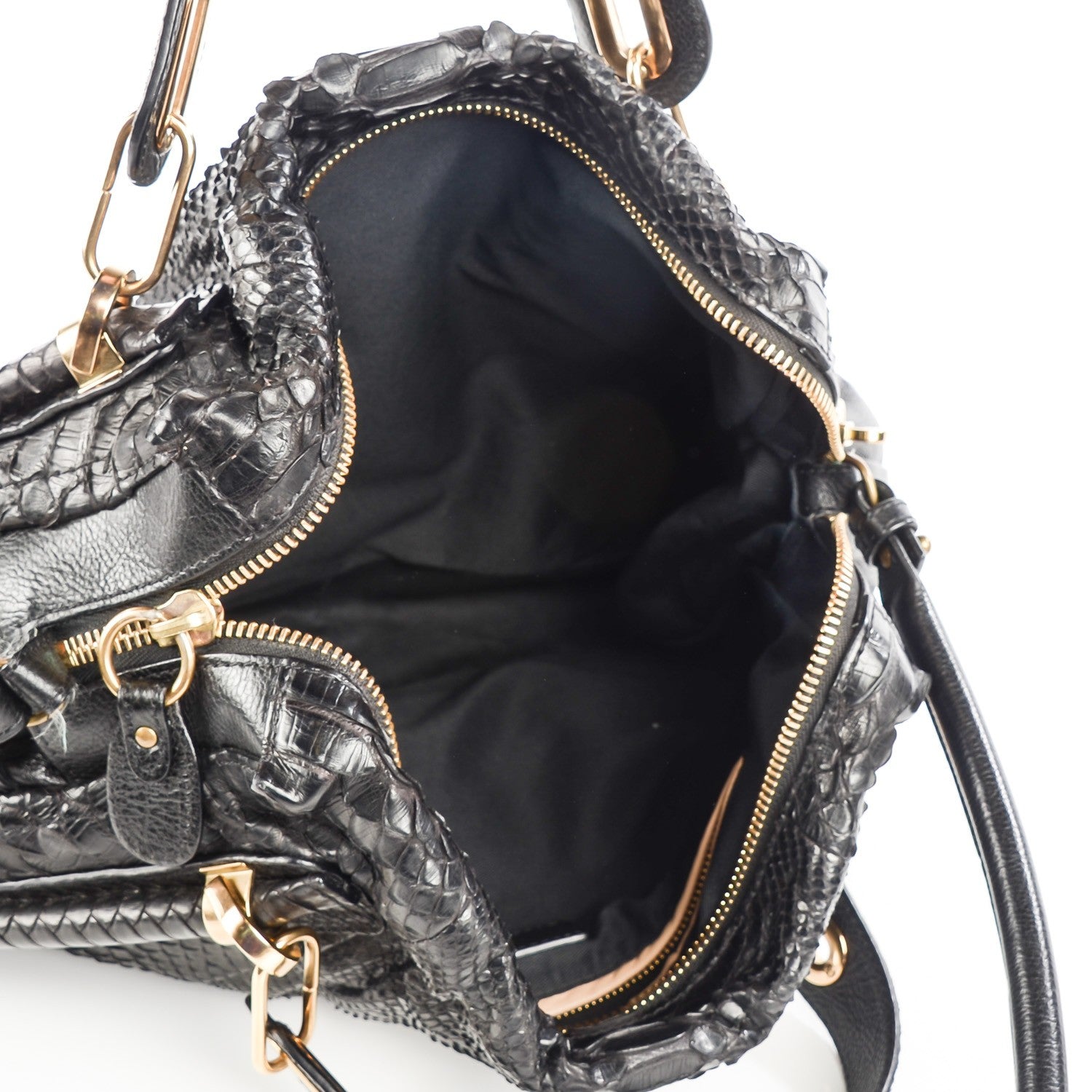 Chloe Python Large Paraty Black 5 of 8