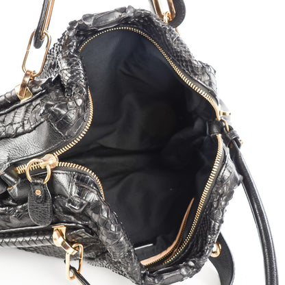 Chloe Python Large Paraty Black 5 of 8