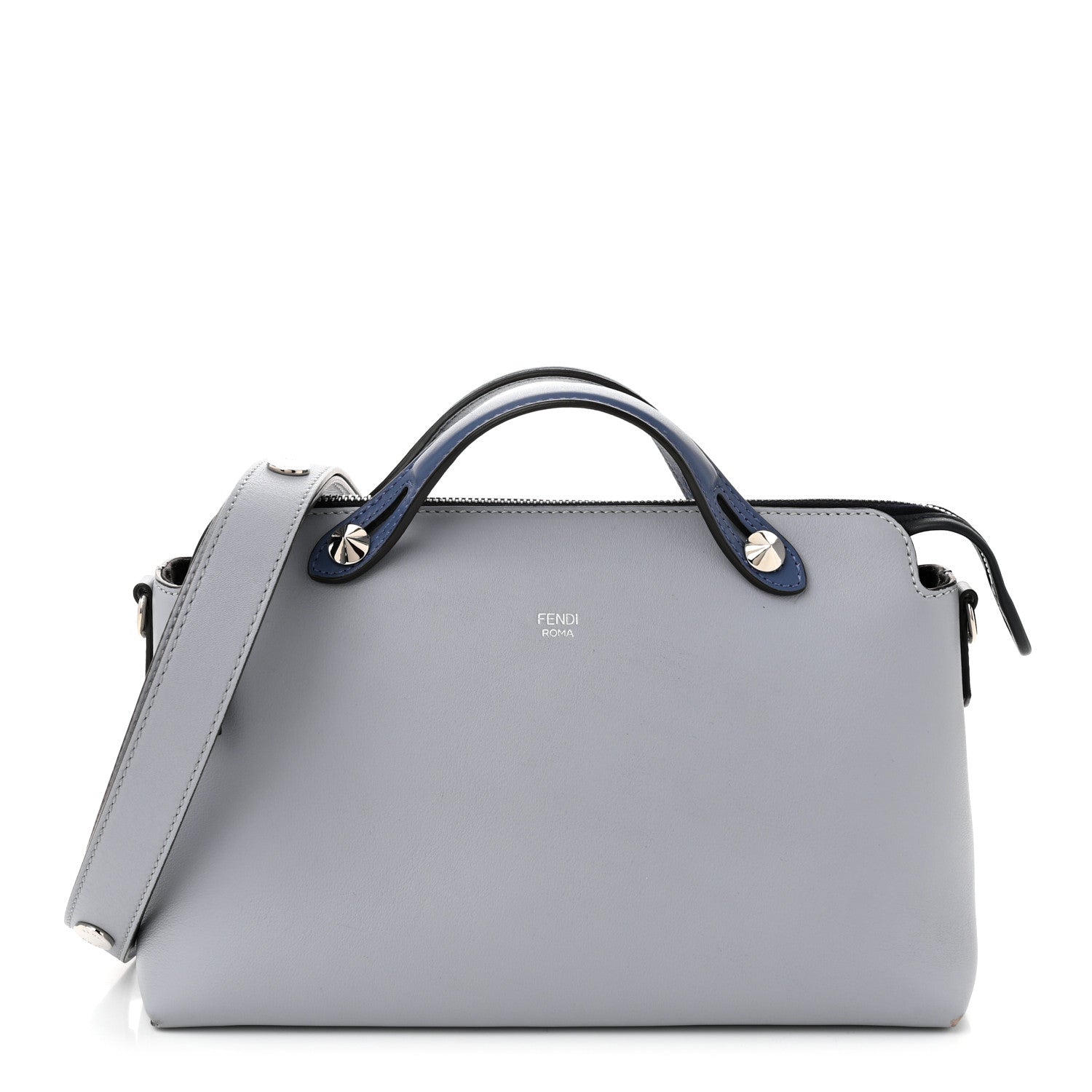 Fendi Vitello Dolce 4 Color Medium By The Way Boston Bag Ardesia Fiamma Multicolor 1 of 13