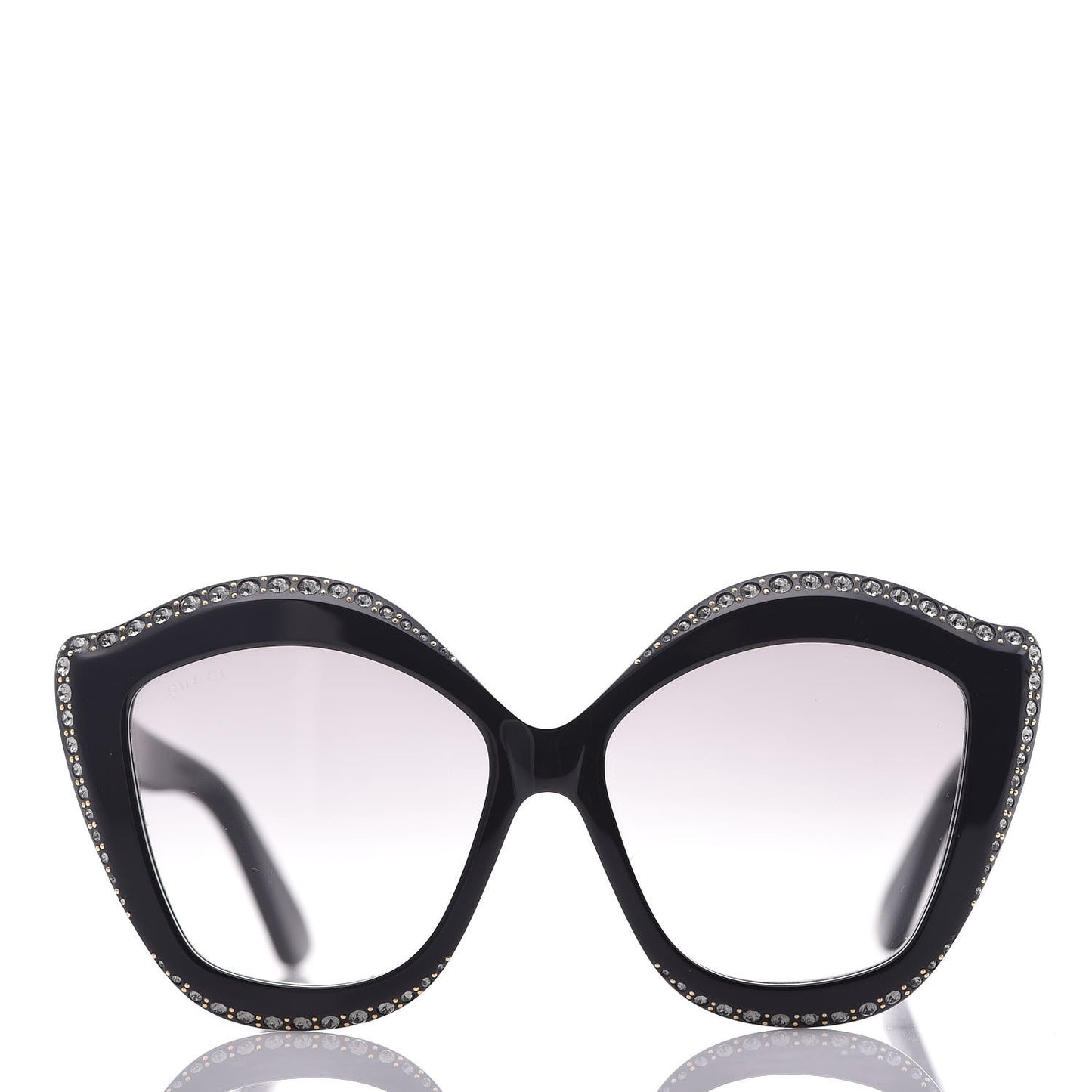 Crystal Cat Eye GG0118S Sunglasses Black
