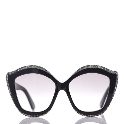 Gucci Crystal Cat Eye GG0118S Sunglasses Black 2 of 8