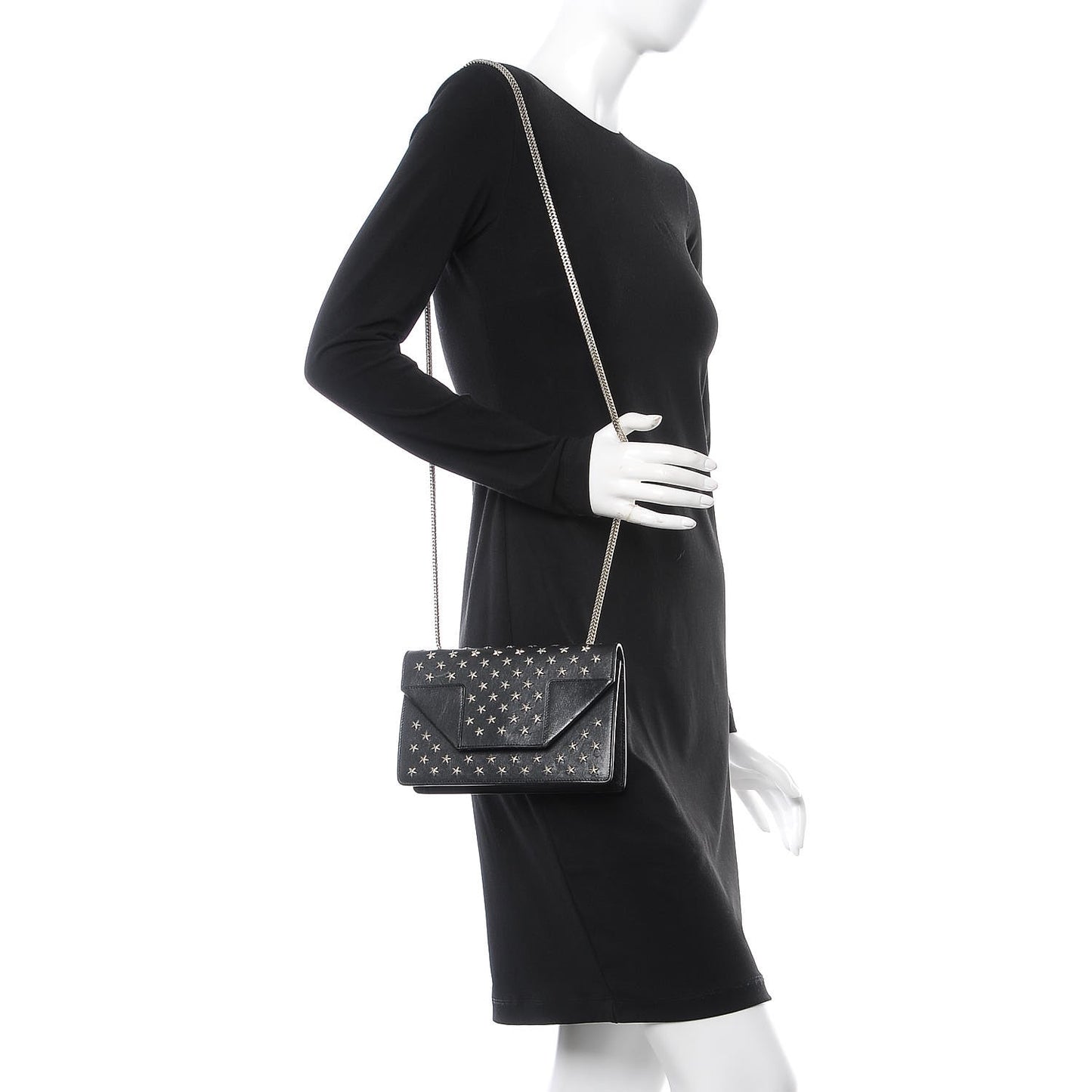 Calfskin Star Studded Mini Betty Black