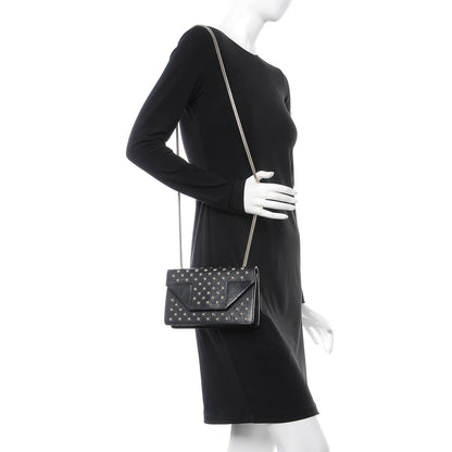 Saint Laurent Calfskin Star Studded Mini Betty Black 2 of 7