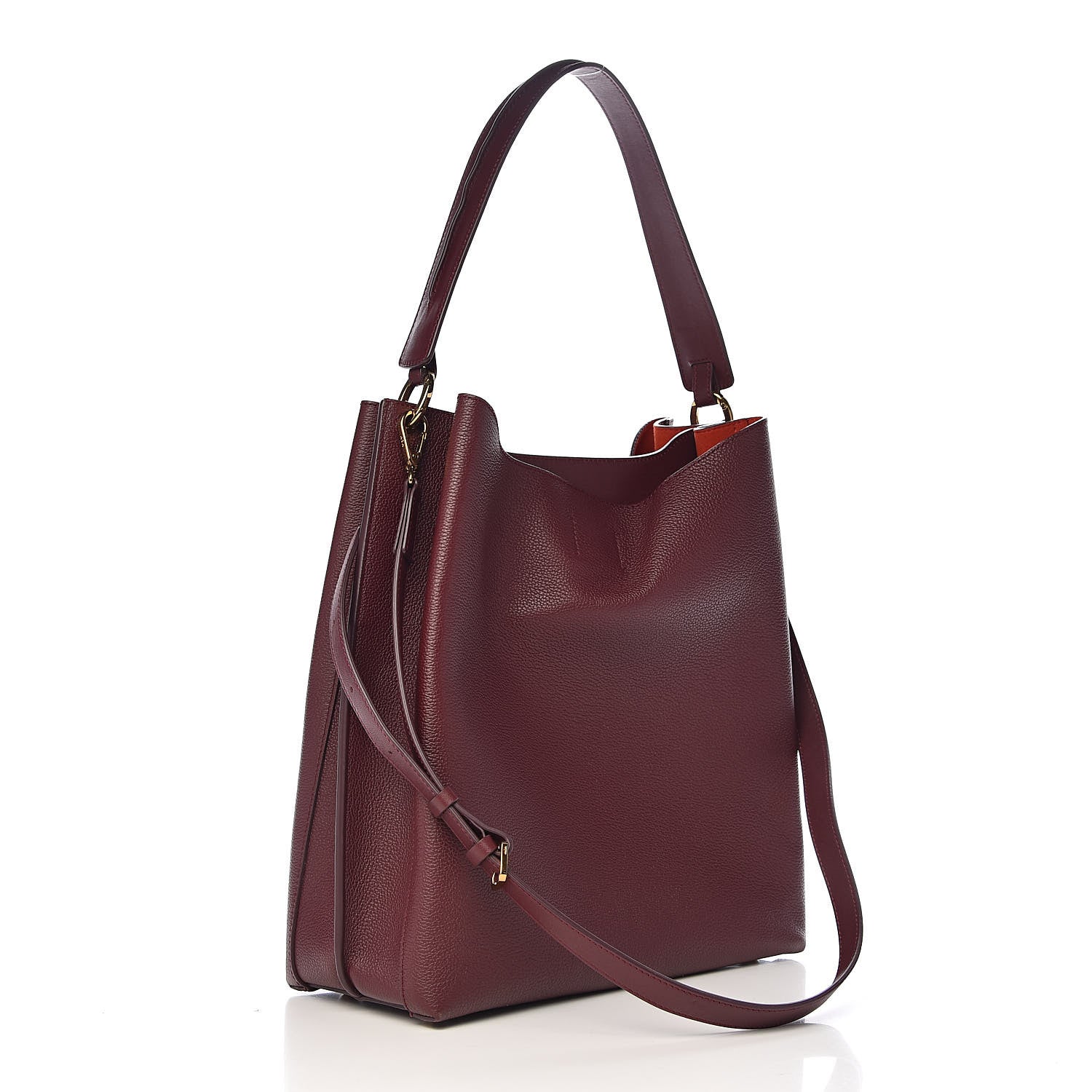 MCM Grained Calfskin Large Milla Hobo Rustic Brown 3 of 8